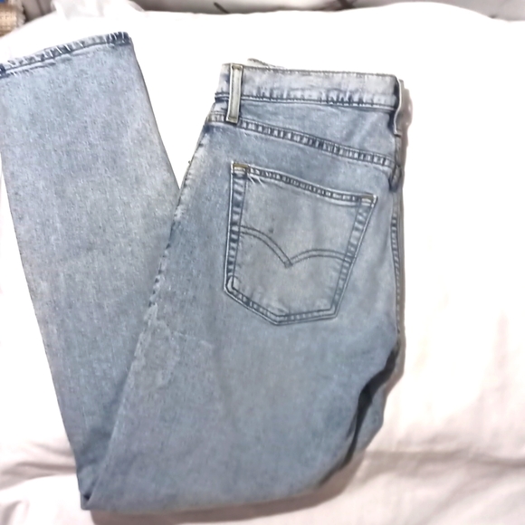 Mens Levi Original Blue Jeans 34Waist 32What Ever L Stands For - Picture 2 of 5